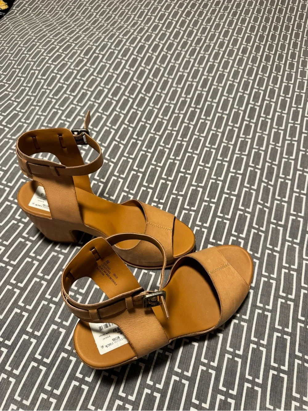 Kork Ease Stasia NWT Natural Platform Block Heel Sandals